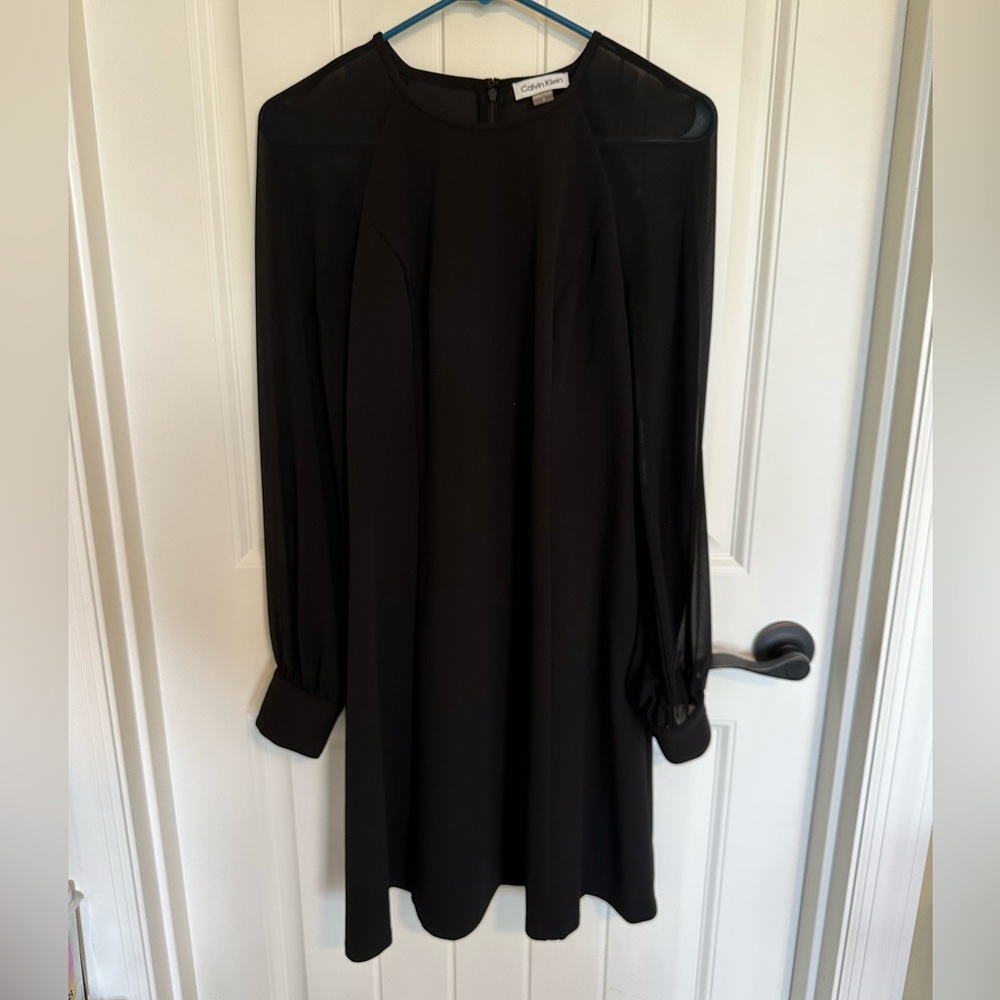 Calvin Klein Black Long Sleeve Dress